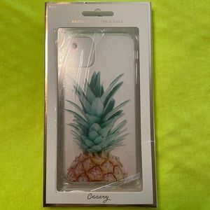 Casery iPhone 11 case Pineapple Top NIB clear case with pineapple design